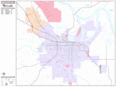 Pine Bluff Digital Map Premium Style